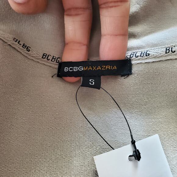 BCBGMaxazria Capri Pant Zippered Bling Jacket Sweatsuit S - Picture 5 of 13